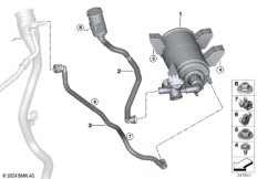 Фильтр с акт.углем/вентил.с.подачи топл.