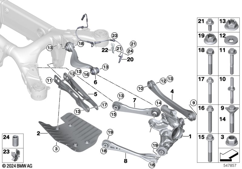 Балка заднего моста/подвеска колеса