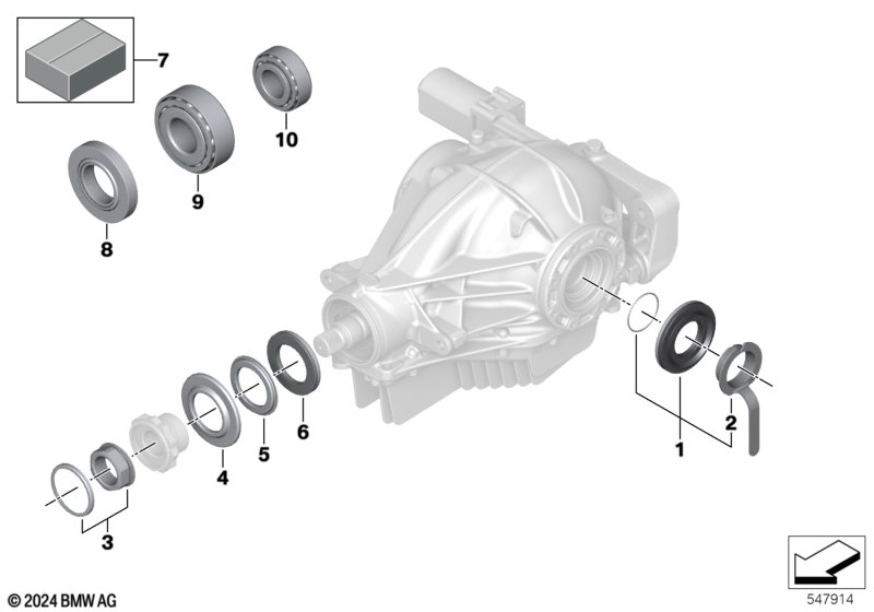 детали редуктора заднего моста