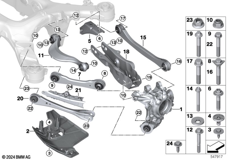Балка заднего моста/подвеска колеса