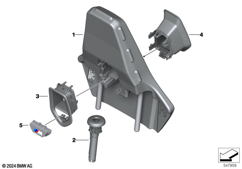 Сиденье Пд подголовник спорт.сиденья M