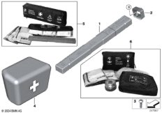 Знак аварийной остановки/аптечка/подушка
