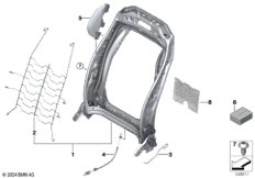 Каркас спинки переднего сиденья