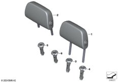 Подголовник заднего сиденья