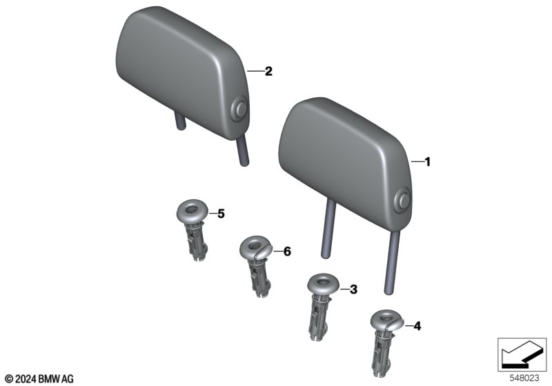 Подголовник заднего сиденья