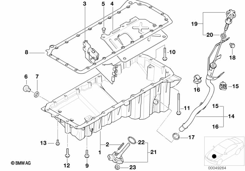 Масляный картер/маслоизмерит.приспособл.