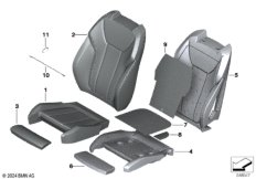 Сиденье Пд, набивка и обивка сид.пов.ком