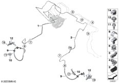 Трубопровод тормозного привода Пд