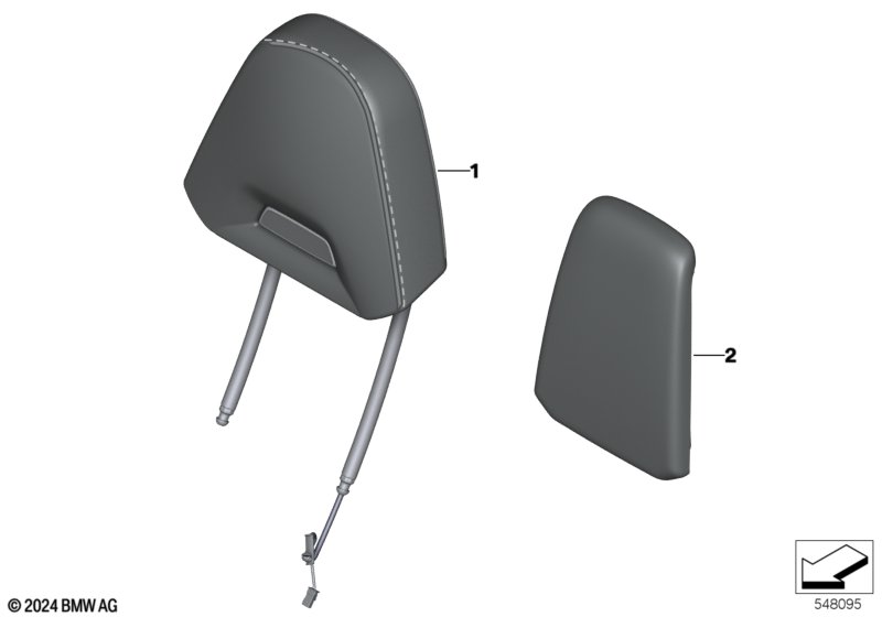 Подголовник Individual,переднее сиденье