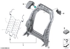 Каркас спинки переднего сиденья