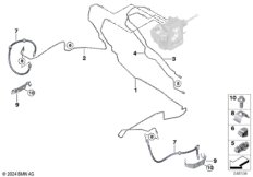 Трубопровод тормозного привода Пд