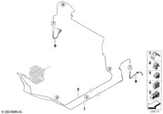 Трубопровод тормозного привода Зд