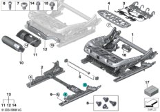 Каркас подушки переднего сиденья