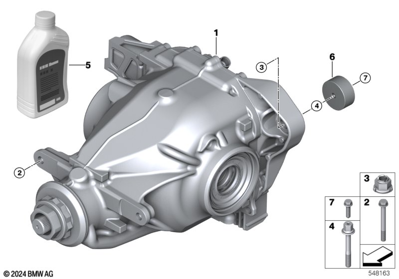 G20/G22 редуктор передний 2.81