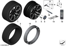 BMW л/с диск звездообр.спицы 905 - 20''