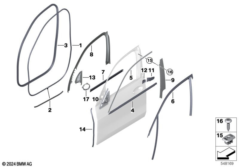 G30 уплотнитель двери