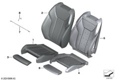 Набивка и обивка базового сиденья Пд