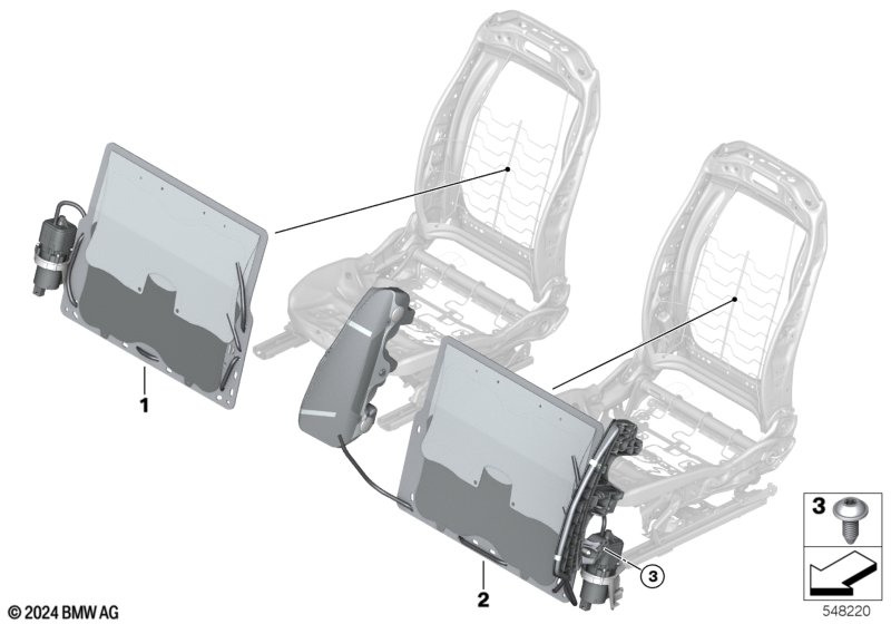 Переднее сиденье, функции комфорта