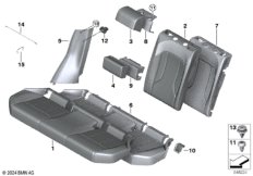 Мягкая часть и обивка заднего сиденья