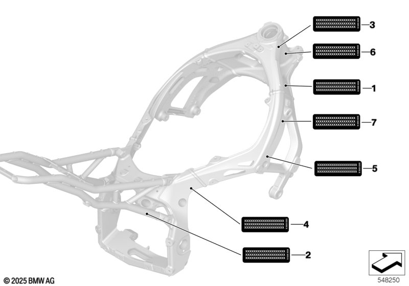 Пред. табл. д/осн. рамы/задн. части рамы