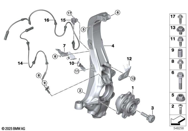 G07/G05 5.0 ступица передняя