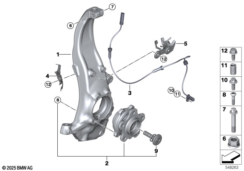Пов.опора/подш.ступ.пер.колеса полн.пр.