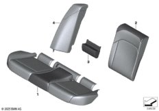 Индивидуальный чехол заднего сиденья