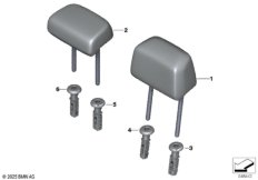 Подголовник заднего сиденья