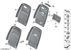 Переднее сиденье, задняя панель I