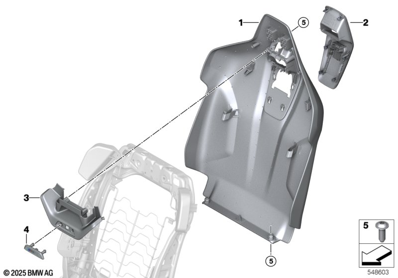 Накладки спинки переднего сиденья