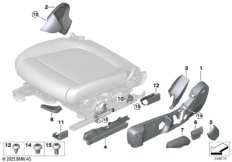 Накладки пер.сиденья с ручн.регулировкой