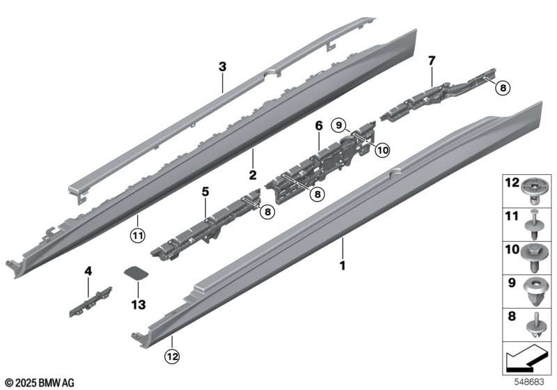 G60 левый порог M-tech