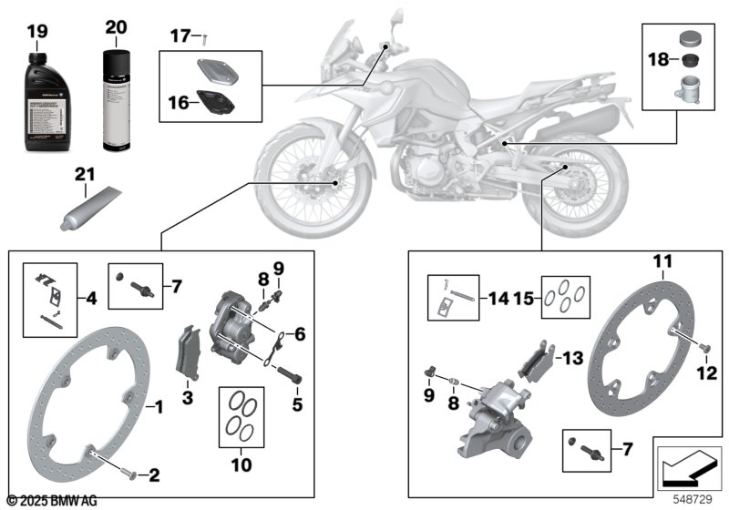 R1200/F850 тормозной диск передний 305 мм