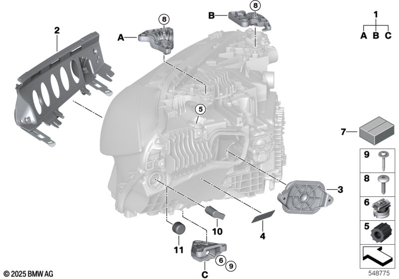Детали фары