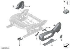 Накладка переднего сиденья с э/приводом