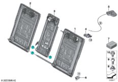 Каркас подушки зад.сид.с люком в спинке
