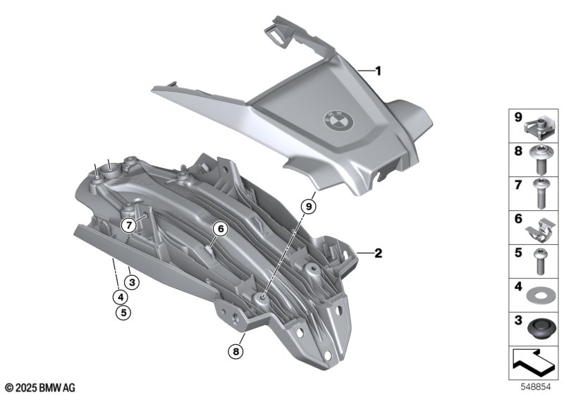 Щиток задн.колеса, кронштейн ном.знака