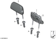 Подголовник заднего сиденья