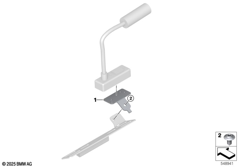 Держатель лампы для чтения