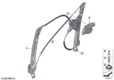 Механизм перемещения стекла двери Зд