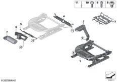 Стденье Пд, каркас подушки эл.сиденья