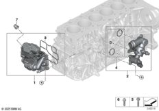 Корпус термостата системы охлаждения