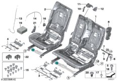 Каркас подушки сиденья пов.комф.Зд