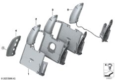 Переднее сиденье, функции комфорта