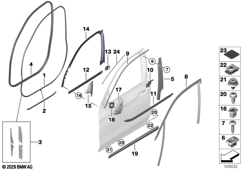 G30 уплотнитель двери
