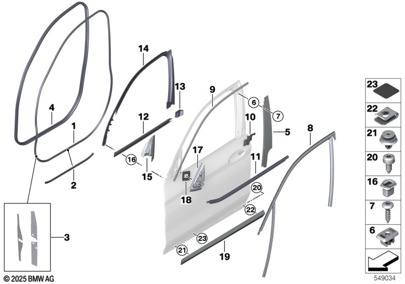 G30 уплотнитель двери