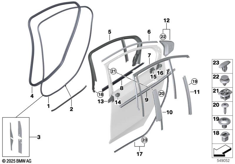 G30 уплотнитель двери