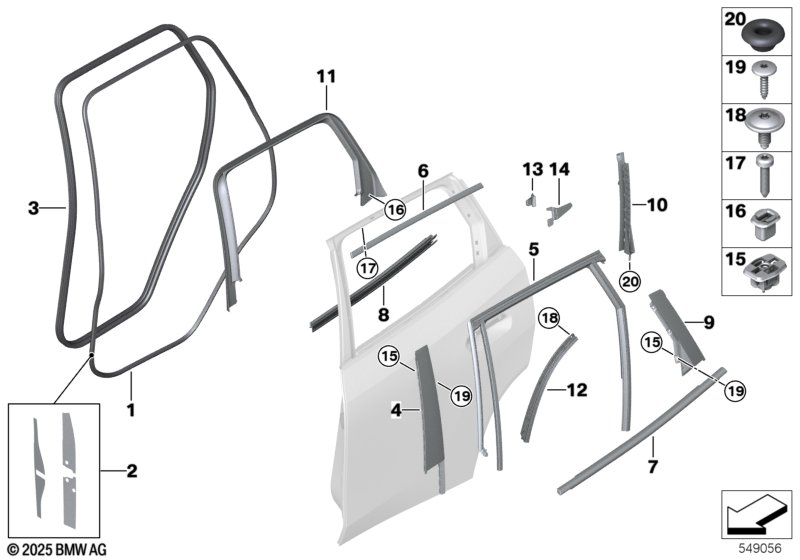 G30 уплотнитель двери