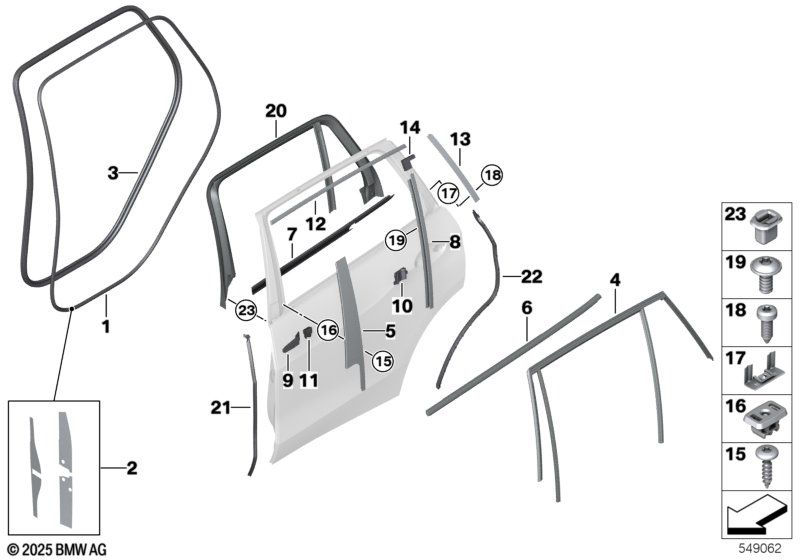 G30 уплотнитель двери