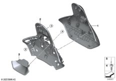 Сид.Пд накладка на задн.пан.спинки сид.